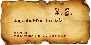 Wagenhoffer Enikő névjegykártya